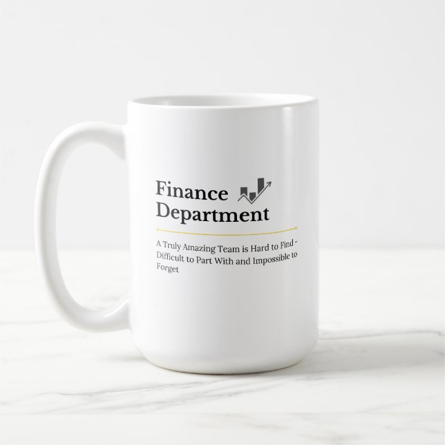 Caneca De Café Departamento Financeiro Café Mug (Esquerda)