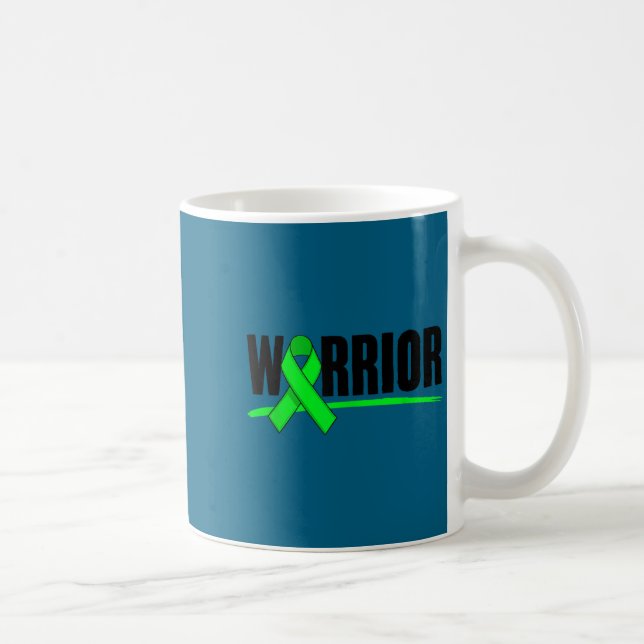 Caneca De Café Depression Warrior Ribbon Mental Health Awareness  (Direita)