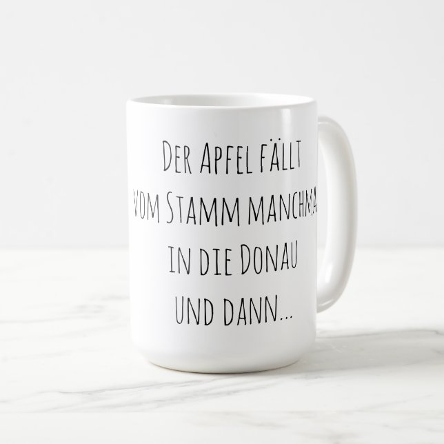 Caneca De Café Der Apfel / German Mug (Frente Esquerda)