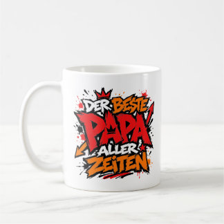 Caneca De Café der beste papa aller zeiten graffiti 1