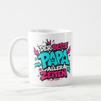 Caneca De Café der beste papa aller zeiten graffiti 10