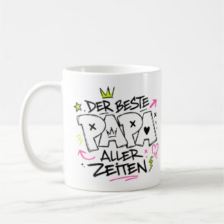 Caneca De Café der beste papa aller zeiten graffiti 9