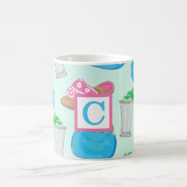 Caneca De Café Derby Mint Julep Purse Jack Preppy Monograma