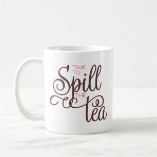 Caneca De Café Derramar da cota de chá Trendy Brown Pink Coffee M