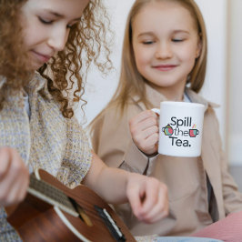 Caneca De Café Derramar do chá Engraçado Coffee Mug