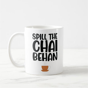 Caneca De Café Derramar O Chai Behen