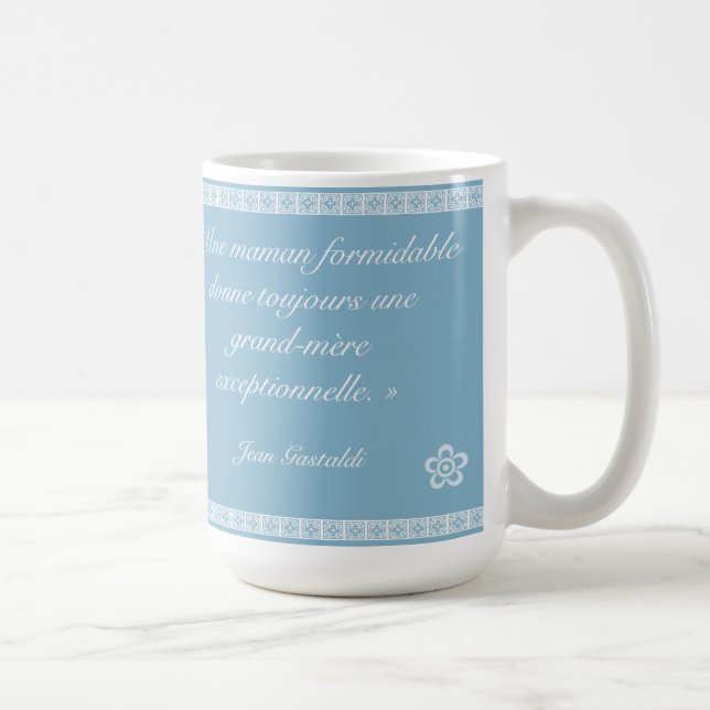 Caneca De Café Derrame le meilleure grande-mère (Direita)