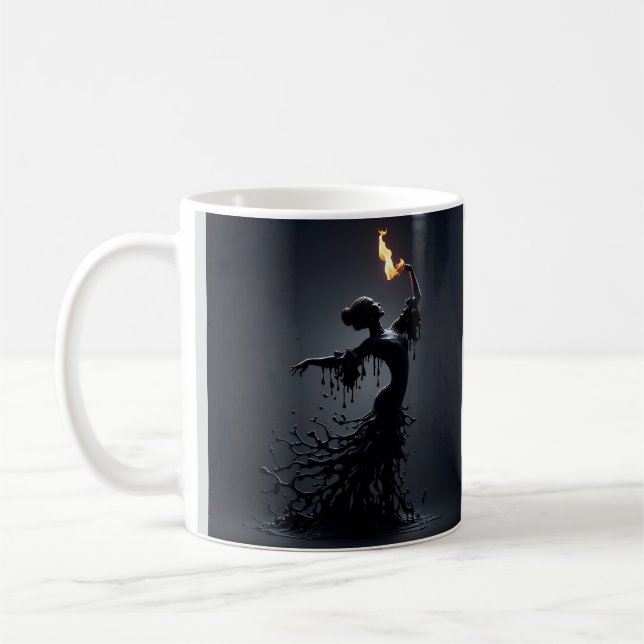 Caneca De Café Derreter Dançarino de Flamenco (Esquerda)