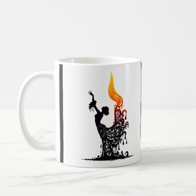 Caneca De Café Derreter Dançarino de Flamenco (Esquerda)