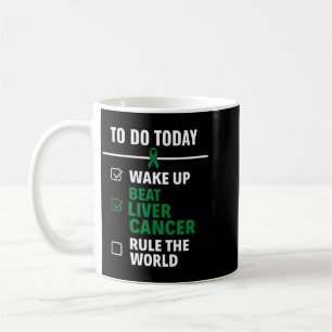 Caneca De Café Derrote o Câncer de Fígado Regra O Câncer de Fígad