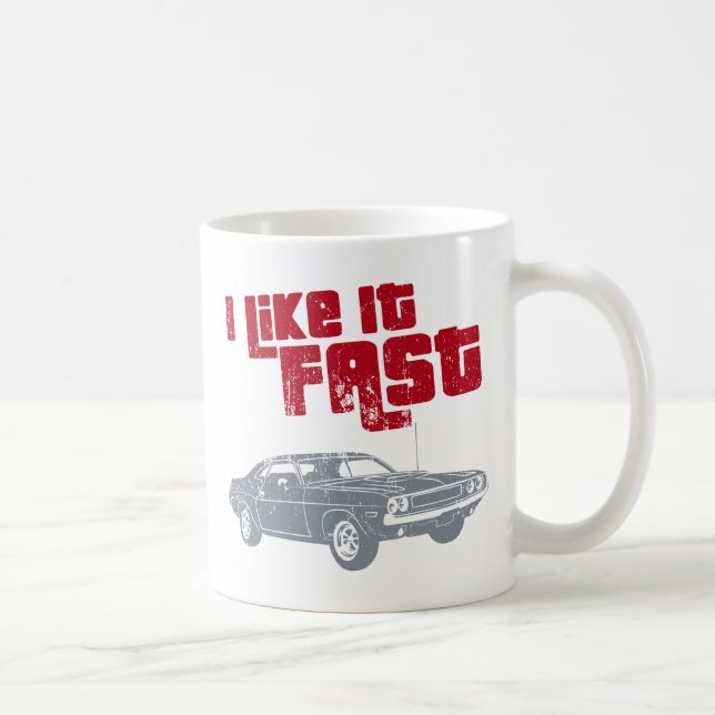 Caneca De Café Desafiador de 1970 Dodge Hemi (Direita)