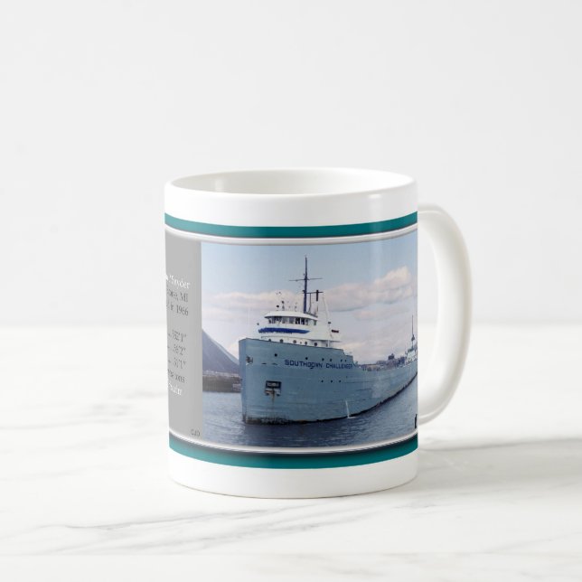 Caneca De Café Desafiador de Southdown (Frente Esquerda)