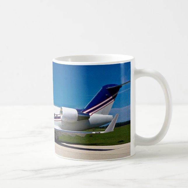 Caneca De Café Desafiador Jet Airplane Mug (Direita)