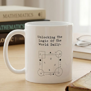 Caneca De Café Desbloqueando a Lógica do Mundo Diário Insights