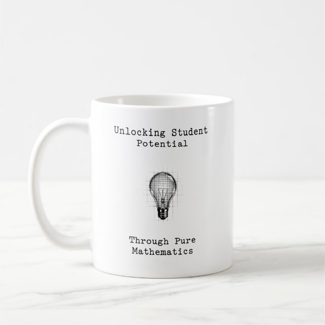 Caneca De Café Desbloqueando o Potencial do Aluno Através da Mate (Esquerda)