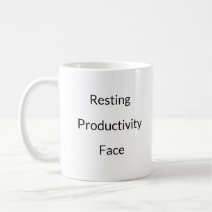 Caneca De Café Descansar Produtividade Face Café Mug