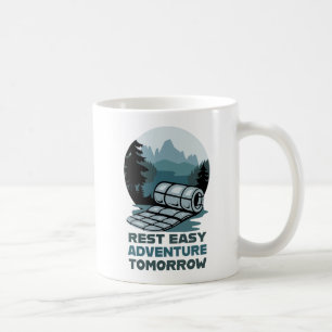 Caneca De Café Descanse com facilidade Aventura Amanhã Design de