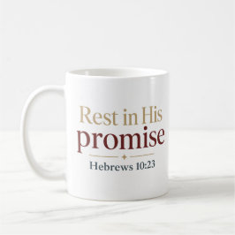 Caneca De Café Descanse Na Sua Promessa Citação Inspiradora Da Es