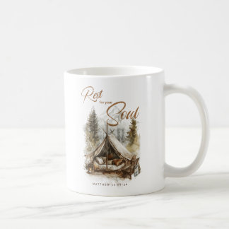 Caneca De Café Descanse Para Sua Alma Christian Boho Coffee Mug