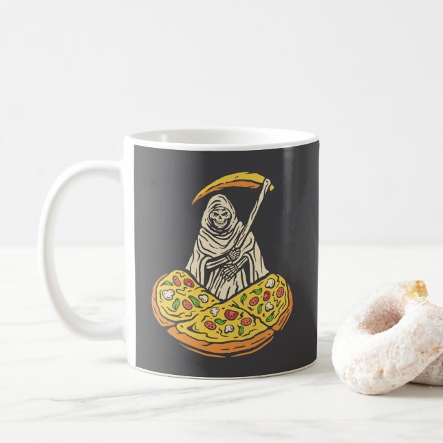 Caneca De Café Descanso em Pedaços de Pizza (Com Donut)