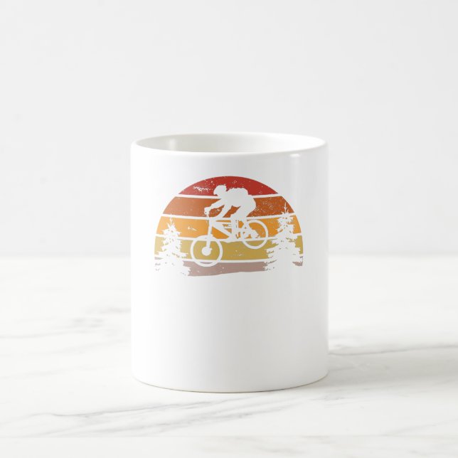 Caneca De Café Descida Mountain Biker ET MTB - Presente Engraçado (Centro)