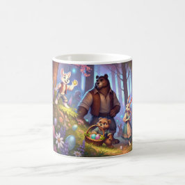 Caneca De Café Descoberta de Ovos de ouro - Aventura de Floresta