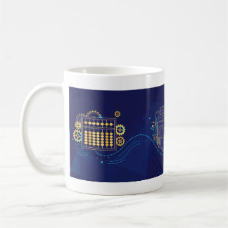 Caneca De Café Descoberta Neural — Arte Cerebral Abstrata de IA