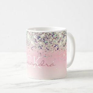 Caneca De Café Descolagem Rosa Rosa Brilhante Roxo