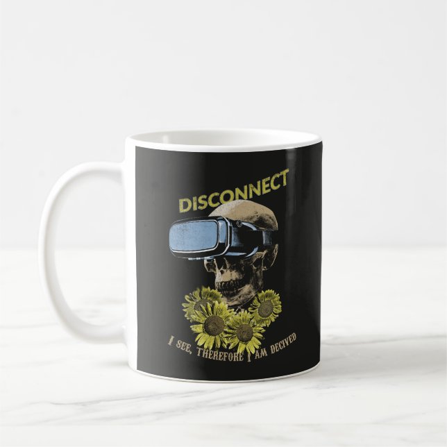 Caneca De Café Desconectar - Design de Streetwear (Esquerda)