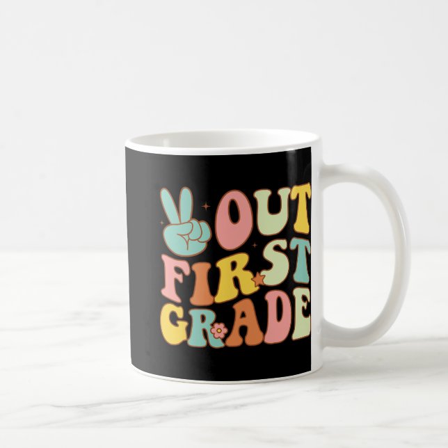 Caneca De Café Desconectar-se do 1º ano da Groovy nos últimos dia (Direita)