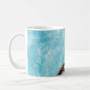 Caneca De Café Desconhecido jogando voleibol de praia
