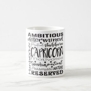 Caneca De Café Descrição do Símbolo Celestial Zodíaco Mug/Capricó