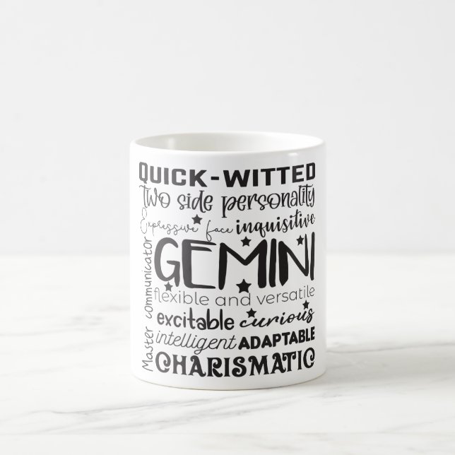 Caneca De Café Descrição do Sinal Celestial Zodiac Mug/Gemini (Centro)