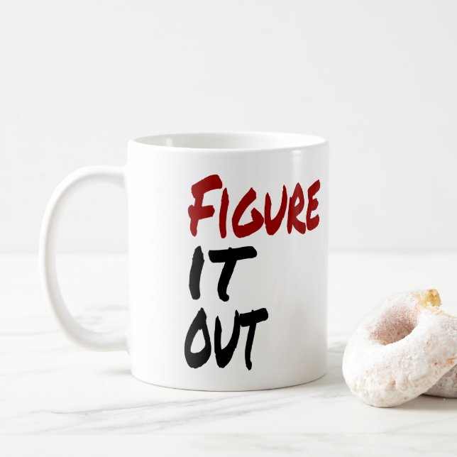 Caneca De Café Descubra, Humor Engraçado (Com Donut)