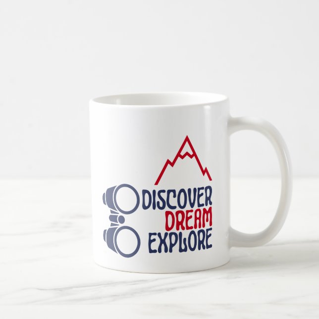 Caneca De Café Descubra o presente do Dream Explore (Direita)