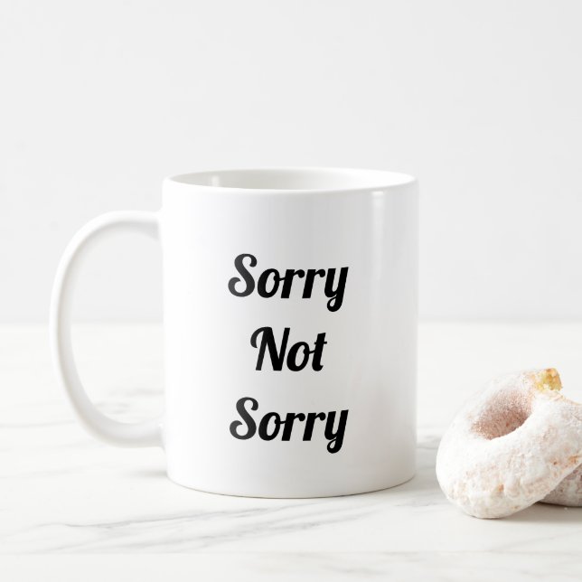 Caneca De Café Desculpe. (Com Donut)