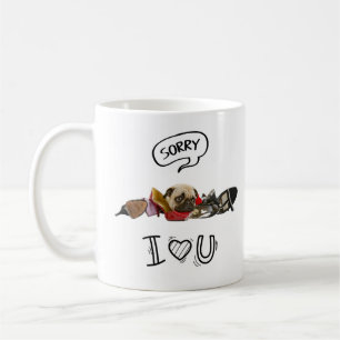 Caneca De Café Desculpe Dog Mug - Eu te amo por Kay Clover™