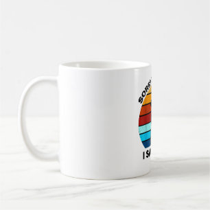 Caneca De Café Desculpe, estou atrasado. Vi um cão retro cão