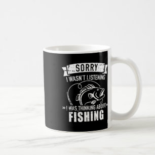Caneca De Café Desculpe, Eu Não Estava Ouvindo, Estava Pensando E