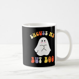 Caneca De Café Desculpe Mas Boo Engraçado Dia das Bruxas Fantasma
