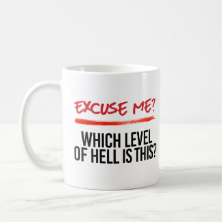 Caneca De Café Desculpe-me qual nível é este