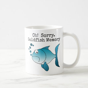 Caneca De Café Desculpe! Memória de Peixe