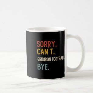 Caneca De Café Desculpe Não Pode Camisas de Adeus de Futebol Grid
