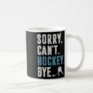 Caneca De Café Desculpe Não Pode Hóquei Tchau Vintage Retro Jogad