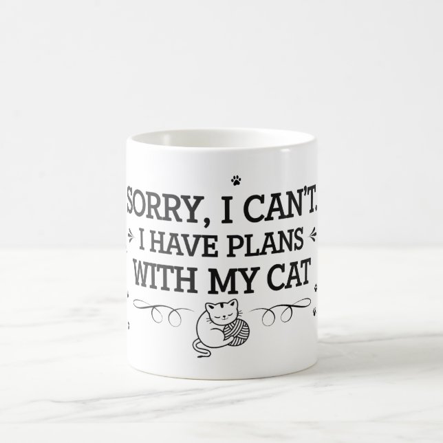 Caneca De Café Desculpe, não posso (Centro)