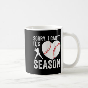 Caneca De Café Desculpe, não posso, é a temporada de beisebol Jog