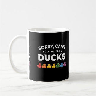 Caneca De Café Desculpe, não posso, estou ocupado assistindo pato