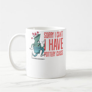 Caneca De Café Desculpe, Não Posso Ter Aula De Cerâmica Cerâmica
