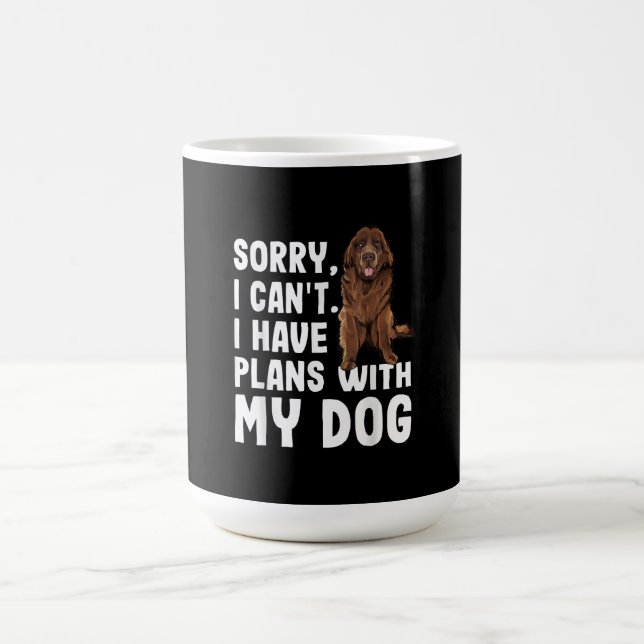 Caneca De Café Desculpe, Não Posso Ter Planos Com Meu Cão Da Terr (Centro)