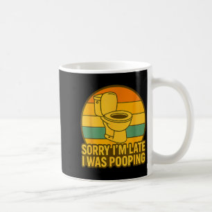 Caneca De Café Desculpe o atraso, estava no Ong, humor engraçado